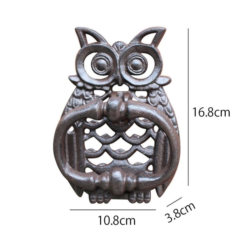 HIGHAWK Door Knocker Antique Decoration Animal Decoration Cast Iron Retro