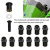 10PCS Motorcycle Windshield Bolts Screws Kit, Aluminum Alloy Motorbike Windscreen