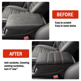 ANMOSVO - Funda para consola central CRV 2025 2024 2023 - Funda de cojín de piel antideslizante para Honda CRV 2023 2024 2025 Accesorios interiores