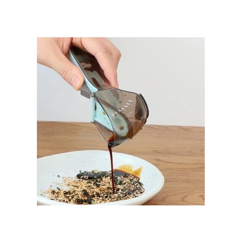 Adjustable Measuring Cups and Spoons Set,Kitchen Tool Plastic Scoop Measuring