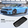 XQSMWF Center Console Shifter Bezel Storage Bin Mat Black Compatible
