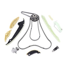 Autodevil Engine Timing Chain Kit 2.0L Fit for 2008-2015 A4 A5 A6 TT allroad for 08-15 VW Tiguan/Jetta/A3 CC Eos GTI A4 allroad Replace Engine Replacement parts with Guide Rails Tensioner