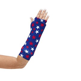 CastCoverz! Designer Arm Cast Cover - USA Stars - Medium Short: 11" Length X 9" Circumference - Removable and Washable - Made in USA