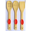 Decorshala 3 Pcs Bamboo Kitchen Utensil Set Disposable Bamboo Serving
