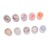 Baluue 10pcs Glitter Powder for Nail Art Gradient Sequin Dipping