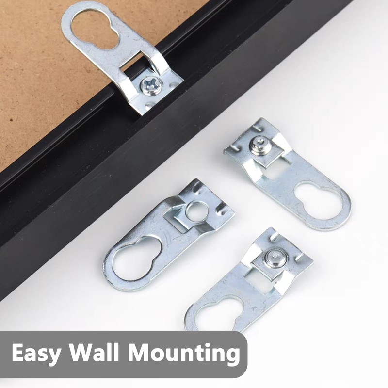 YAFIYGI 18Pcs Picture Frame Hardware D Ring Hangers Metal Hanger