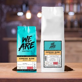 Coffee Ground, 227g Bag Espresso Blend Ground Coffee, 100% Arabica & Robusta, Medium Roast Speciality (We Are Coffee Co)