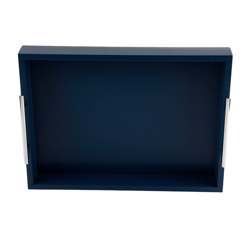 JJSQYLAN Wooden Serving Tray with Handles Rectangle Breakfast Tray for