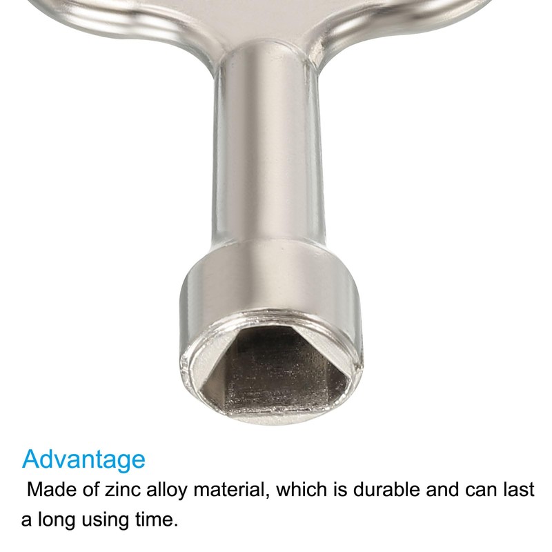 PATIKIL 12.5x7mm Triangle Socket Spanner Key, 3 Pack Electrical Cabinet