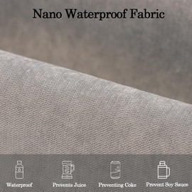 asskanaer Chenille Sofa Cover 1/2/3/4 Seater, L Shape Couch Cover Reversible Quilted Corner Slipcovers Furniture Protector Couch Cover for Living Room (Premium Grey, 70 * 150cm)