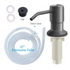 Soap Dispenser for Kitchen Sink and Extension Tube Kit, Stainless
