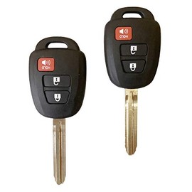 2 Programmable Keyfob Scanner Tool, Replacement Car Keys Fob and DIY Programmer Kit for 2013-2015 Toyota Rav4 2014-2016 Prius C V Camry,HYQ12BEL H Chip;