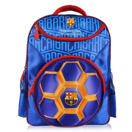 FC Barcelona Official Kid's Backpack With Raised Ball Design