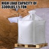 Hoolerry 10 Pcs FIBC Bulk Bag, 1.5 Ton 35" L