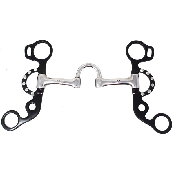 Challenger 5" Low Port Swivel Mouth Short Shank Studded Cheek