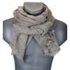 Ella Jonte Wide Men's Scarf in 3 Colours Blue Beige
