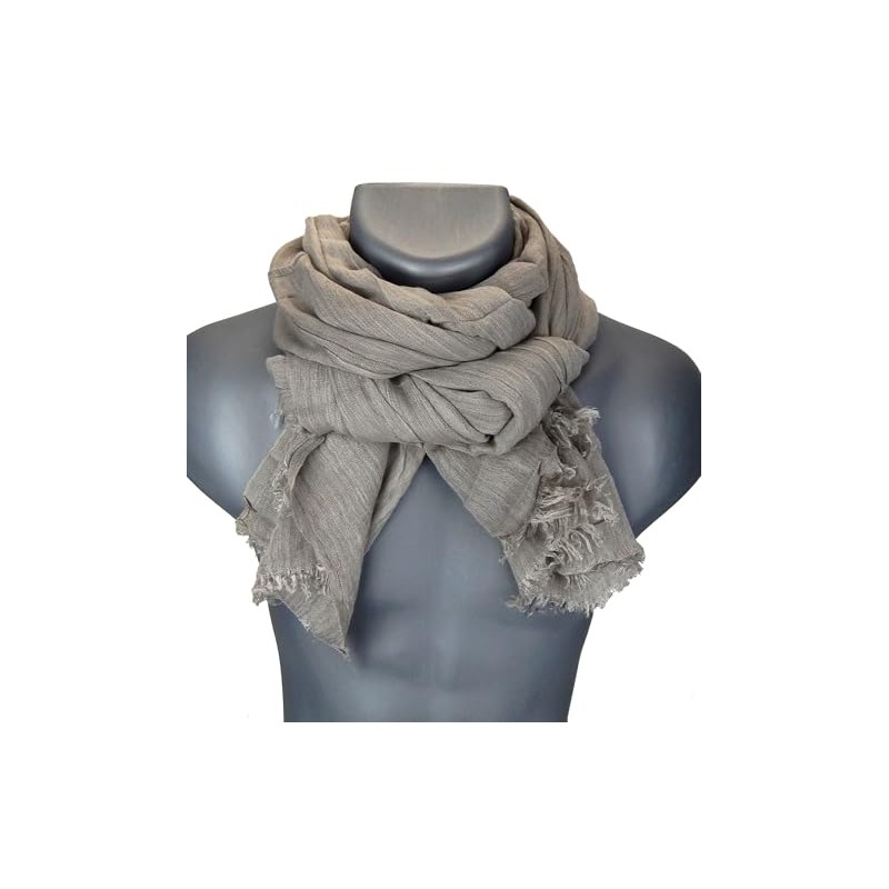 Ella Jonte Wide Men's Scarf in 3 Colours Blue Beige