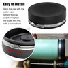RULLINE 4 PCS 6" Flexible PVC Cap with Stainless Steel