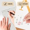 PARLAIM 1/4 Inch Round Color-Code Dot Stickers,4200 Pcs Adhesive Color