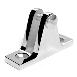 Amadget 2 PCS Marine Boat Deck Hinge Mount Bimini Top Fitting Hardware 316 Stainless Steel