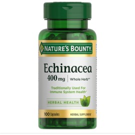 Nature's Bounty Echinacea 400mg, Immune Health Herbal Supplement, 100 Capsules