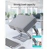 Laptop Stand, Ergonomic Adjustable Notebook Riser Holder with Foldable Design,