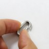 1pc Metal Spring Key Ring,Spring Snap Hooks Clip,Keyring Buckle,Oval Ring