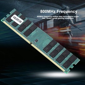 Módulo de Memoria de Transmisión DDR2 de 4 GB a 800 MHz, DDR2 4GB, Transmisión de Datos Estable 240PIN, Plug and Play, Alta Anti-Interferencia y Antiestática