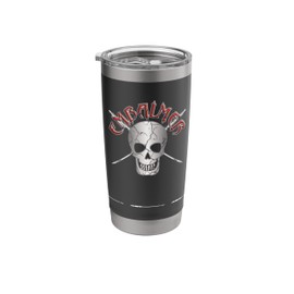 Embalmer Skull with Trocar Crossbones for a Mortician Stainless Steel Insulated Tumbler