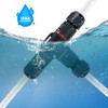 FOGAWA Pack of 2 Cable Connectors Waterproof IP68, T-Shape Junction