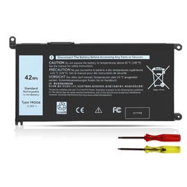 Menlonigt 42Wh YRDD6 1VX1H Battery for Dell Inspiron 3493 3501 3582 3583 3584 3593 3793 5480 5481 5482 5485 5491 5493 5585 5590 5591 5593 5594 5598 7586 OYRDD6 VM732 OVM732 1VX1H 01VX1H 11.4V 3-Cell