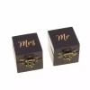 Ella Celebration 2pc Wood Ring Boxes for Wedding Ceremony Elegant