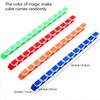 SONEER 12 Pack 24 Blocks Magic Snake Cube,Mini snake Speed