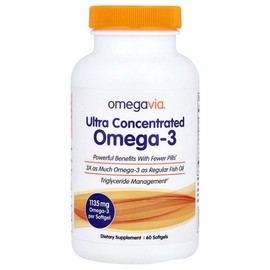 Omegavia Omega3 Highly Concentrated 1135mg Softgel 60 Tablets, 1 Piece, OME58128 / 오메가비아 오메가3 고농축 1135mg 소프트젤 60정, 1개, OME58128