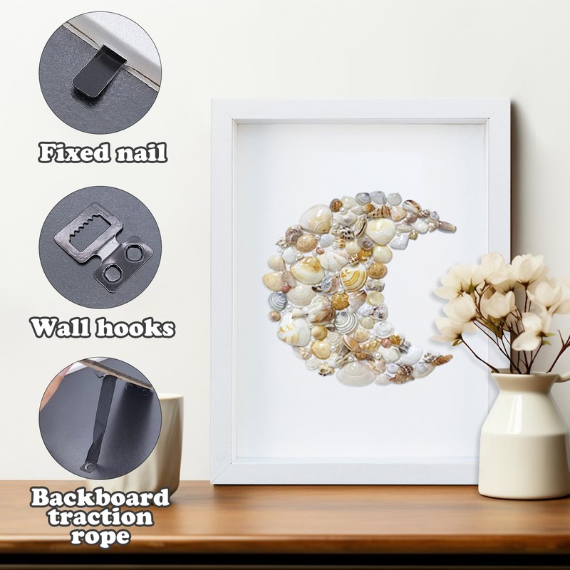 FuninCrea 8 x 10 Inch Shadow Box Frame, Wooden Shadow