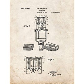 Microphone Patent Print Old Look (16" x 20") M12062