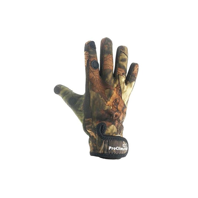 Proclimate Neoprene Shooting Gloves - Camouflage: S/M