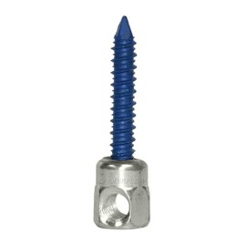 Everflow 8061957-25 3/8" Screw Horizontally Threaded Rod Anchor Designed for Concrete Structure, Steel with Zinc Finish, Blue Delta Seal (25 Pack)