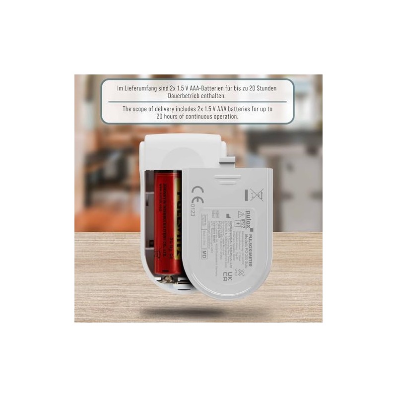Pulox PO-200 Solo Pulse Oximeter Grey for Measuring SpO2, Pulse