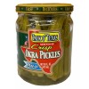 Talk O' Texas Hand Packed Mild Crisp Okra Pickles 16 oz