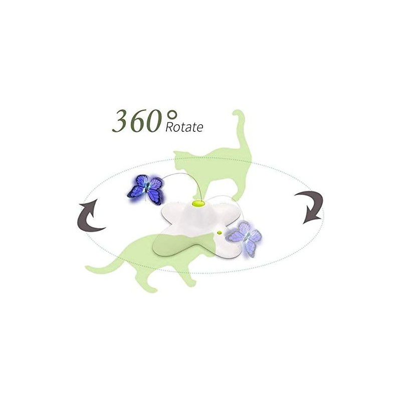 ALL FOR PAWS Interactive Flutter Bug Cat Butterfly Toy with