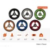 RIANTWHEEL, 4 X 1.0 inch, Solid, PU Wheels, Wheelchair Casters,