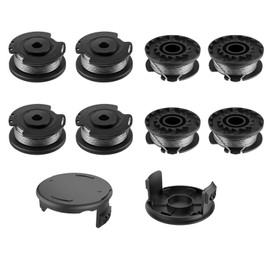 RUIITEN 10 x Bosch Replacement Spool for Grass Trimmer, 0.165 cm x 4.9 m, Compatible with Cordless Grass Trimmer Art 23 SL and Art 26 SL (Replacement: F016800569/F016800385)