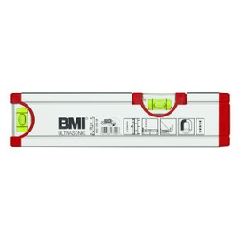BMI Ultrasonic 692020M Spirit Level Length 20 cm Anodised with Magnet