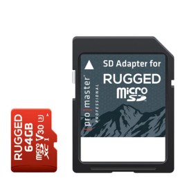 ProMaster Professional 64GB RUGGED MICRO SD Memory Card V30 U3 #5407