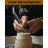 Stainless Steel Pottery Trimming Tools for Clay and Ceramic Trim,