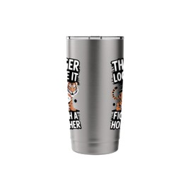 Origami Tiger Folding Humor for Animal Art Fans Stainless Steel Insulated Tumbler
