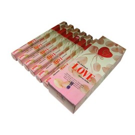 Darshan Love Incense Sticks, Set of 6 Boxes