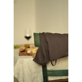 Novillo Geschirrtücher aus hochwertigen Leinen in Schwarz [4 Stück] - 50 x 70 cm - Küchentücher aus 100% Leinen - Die Poliertücher sind nachhaltig, schmutzabweisend und fusselfrei