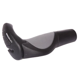 Ergon GP2-L Fahrrad Lenker Griffe BarEnd Alu, Schaltung Standard, Farbe schwarz